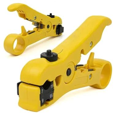 Imagem de Alicate Desencapador De Fios Universal Para Cabos UTP STP-RG59/6/7/1 Coaxial