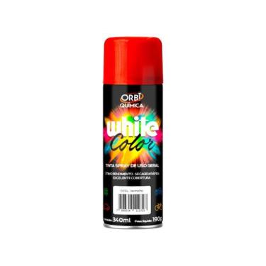 Imagem de Tinta Spray Vermelho Uso Geral White Lub 340ml Orbi Química Pinturas A