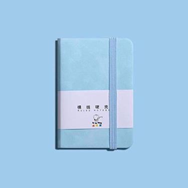 Imagem de BYBYCD Caderno portátil com bolso, bloco de notas, agenda, caderno de esboços, organizador de agenda, memorandos A6/A7, 96 folhas (A6, azul claro)