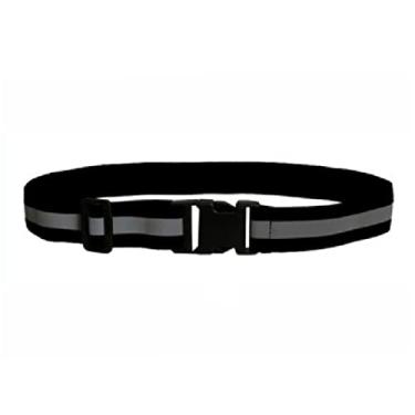 Imagem de Cinto refletivo 2 peças PT cinto refletivo equipamento de corrida para homens e mulheres faixa elástica refletiva perfeita para corrida, ciclismo, caminhada, maratona, militar, preto, 4 cm