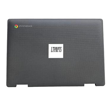 Imagem de LTPRPTS Capa de LCD de substituição para laptop tampa traseira superior com antena para HP Chromebook X360 11MK G3 EE M49322-001 preta