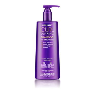 Imagem de GIOVANNI Curl Habit Curl Defining Shampoo - For All Curl Types, Cleanse & Enhance Curls with Moisturizing Coconut Oil, Jojoba and Shea Butter Vegan, Cruelty-Free, Silicone Free Shampoo - 24 oz