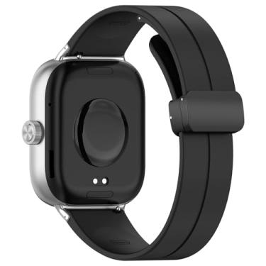 Imagem de Disscool Pulseiras de substituição compatíveis com Redmi Watch 4, pulseira dobrável de silicone macio ajustável de 22 mm com acessórios de relógio de liberação rápida compatíveis com Xiaomi Band 8 Pro
