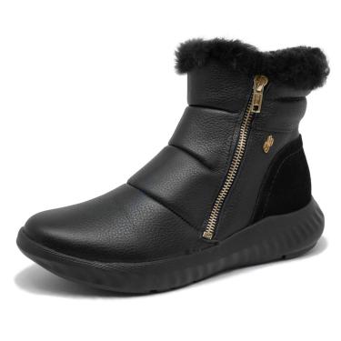 Imagem de Bota Feminina Inverno Pelinhos Conforto Usaflex Ah3509  feminino