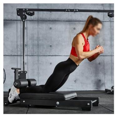 Imagem de BailingDS Cadeira romana equipamento de exercício banco de extensão traseira cadeira de ginástica banco de hiperextensão banco de treino banco ajustável para casa ginásio equipamento de fitness