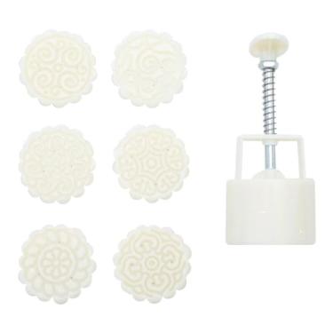 Imagem de Modelador Ejetor Para Confeitaria de Biscoitos Bolachas e Cookies 14,5x6,3x4,5cm 7un