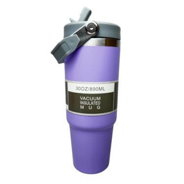 Imagem de Garrafa Térmica Água Inox 900ML Academia Squeeze Carro LM-P1323-RX (Violeta)