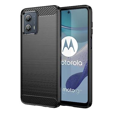 Imagem de Capas para Moto G53.Caso básico,Botão de pressão flexível / 360 ° Proteção completa,Anti-fingerpirnts