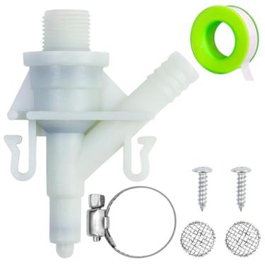 Imagem de FullMayPro Kit de válvula de água de vaso sanitário 385311641 RV compatível com Sealand Dometic 300, 301, 310, 311, 320, 321 sanitários com descarga de pedal, trailer trailer vaso sanitário, inclui
