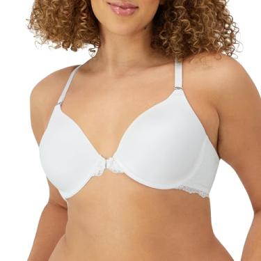 Imagem de Maidenform Sutiã feminino One Fab Fit, sutiã feminino com cobertura total, sutiã feminino levemente forrado com costas nadador, Branco, 38C