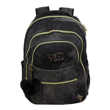 Imagem de Mochila Feminina Juvenil Pompom Notebook Flamingo Aula M3992 - VKG