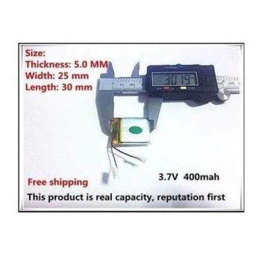 Imagem de Bateria 3,7v 400 Mah Pequena Gps Mp3 Mp4 Caneta Mp3 - bgb