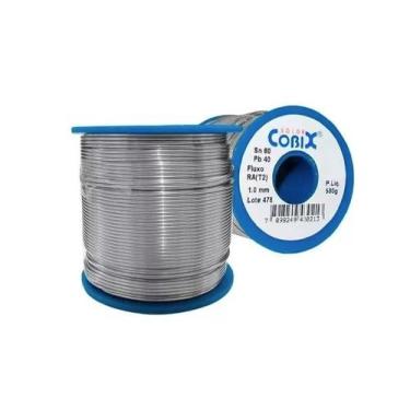 Imagem de Fio De Solda Estanho Eletrônica 1.0 Mm Rolo 500g Cobix 60x40