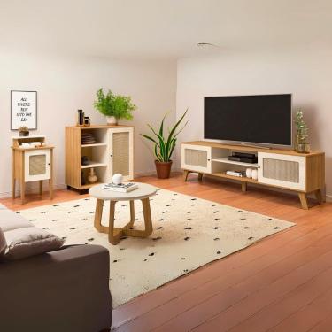 Imagem de Sala de Estar Charlotte - Rack 2 Mesas e Aparador