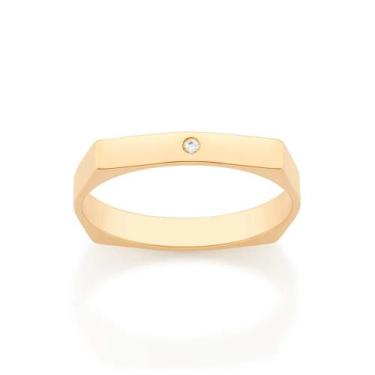 Imagem de Aliança de casamento fina e noivado anel fino banhado ouro 3x 24k 18k 