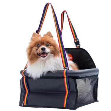 Imagem de Assento Pet Cães Gatos 10kg One Couro Tubline Transpet Carro