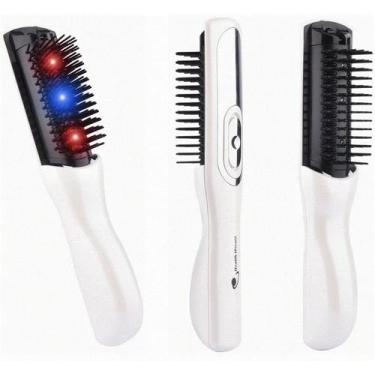 Imagem de Escova Capilar Tratamento Calvicie Infravermelho 3 Luzes - Health Hera