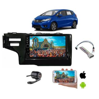 Imagem de Mp5 Central Multimídia Moldura Honda Fit 2018 2019 + Camera - Sp. Repo