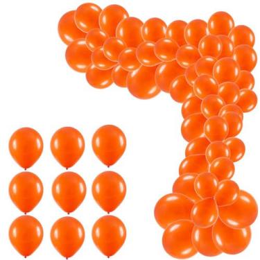 Imagem de Balão Bexiga 9 Polegadas Pacote Com 50, Balão Liso Para Decoração De F
