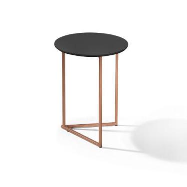 Imagem de Mesa Lateral Industrial  Para Sala Jade Moderna - DTH