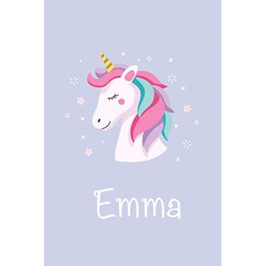 Imagem de Emma : Unicorn Journal: Notebook With Name On Front Cover, 120 pages College Ruled Notebook Journal & Diary for Writing & Note Taking for Girls and ... Personalized Notebooks For Girls And Women)