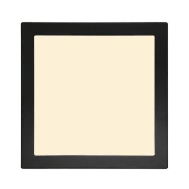 Imagem de Plafon Led Embutir Quadrado Preto 24w Yamamura, LED BRANCO QUENTE (300