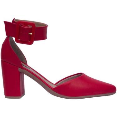 Imagem de Sapato Salto Grosso Scarpin Sandália Salto Bloco Moda-29.08 - Munita, 