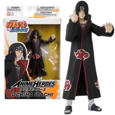 Imagem de Boneco Articulado Itachi Naruto Shippuden Anime Heroes 15cm - Bandai