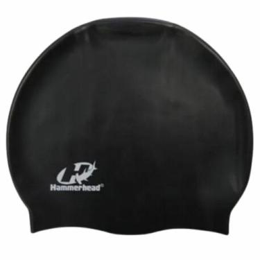 Imagem de Touca Natação Silicone Slim Cap Hammerhead, Preto