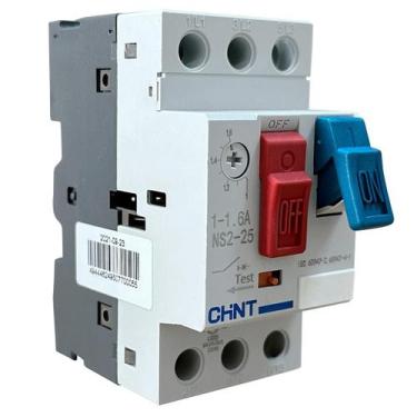 Imagem de Disjuntor Motor Chint NS2-25 1-1,6A 690V, 300g