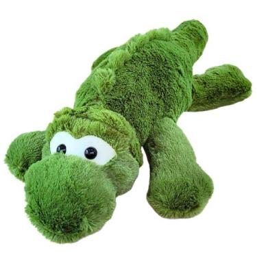 Imagem de Jacaré de Pelúcia Jacarezinho Crocodilo Aligator 50cm Verde - Fizzy