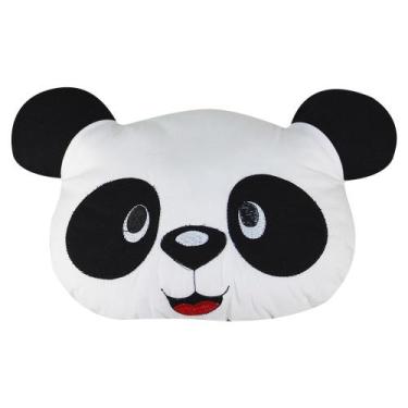Imagem de Almofada de tecido antialérgico 100% algodão - urso panda 38 x 32 cm -