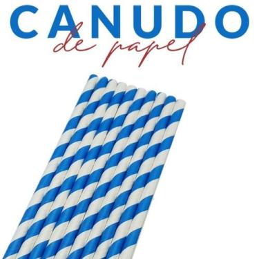 Imagem de 100 Canudos De Papel Topo de Bolo Cabo Pão de Mel e Pirulito - Festa n