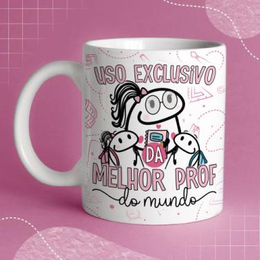 Imagem de Caneca porcelana branca 325ml - Flork dia dos professores - Criative-s
