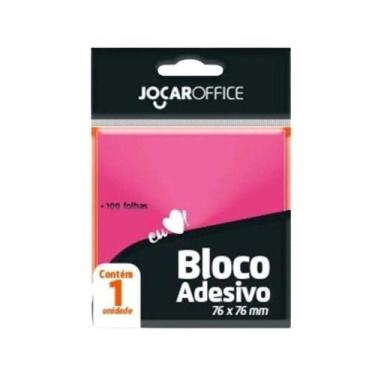 Imagem de Bloco Adesivo Rosa Jocar Office 100 folhas Leonora