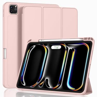 Imagem de ZryXal Nova capa para iPad Pro de 13 polegadas (M5) 2025 / (M4) 2024 com suporte para lápis, capa inteligente para iPad [suporta Pencil Pro e Pencil (USB-C)], suporta Touch ID e despertar/hibernar