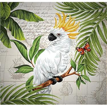 Imagem de Guardanapos de outono de pássaro branco 20-ct 13x13 guardanapos de papel de outono guardanapos de papel de ação de graças guardanapos de papel decorativos guardanapos de papel de outono para decoupage