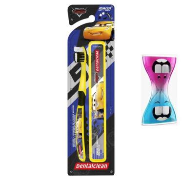 Imagem de Aprenda escovar dentinhos no tempo correto CARROS amarelo - Utensilios