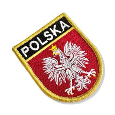 Imagem de BP0217E-001 Bandeira Polônia Patch Bordado 6,8x8,0cm - BR44