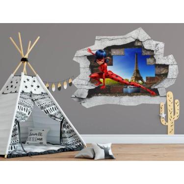 Imagem de Adesivo Buraco de parede Miraculous - Império da Impressão