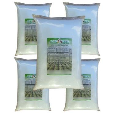 Imagem de Fertilizante Sulfato De Magnésio 25kg Adubo Ferti Hidroponia - AGROADU