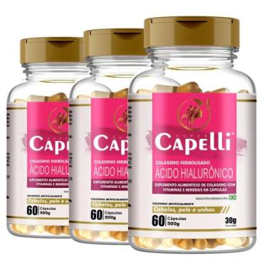 Imagem de Super Capelli - Ácido Hialurônico, Colágeno - 3 Potes