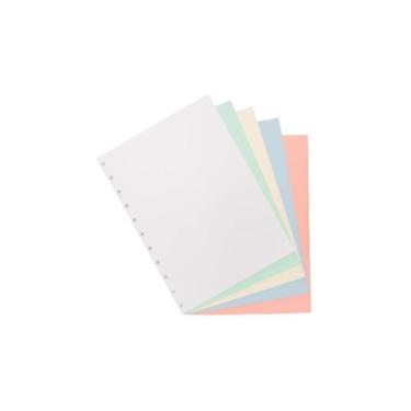 Imagem de Refil Caderno Inteligente Liso Colorido Grande 80g 50 Folhas