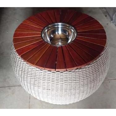 Imagem de Mesa Centro em Corda Náutica com Champanheira - Atacadao dos Sintetico