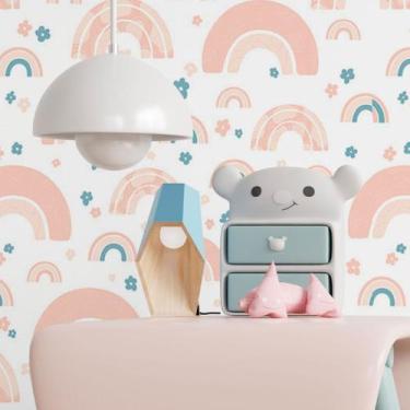 Imagem de Papel De Parede Adesivo Infantil Arco Iris N017103 0,58X3M - Adesivo B