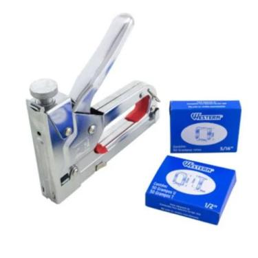 Imagem de Grampeador Para Tapeceiro 3x1 Alta Pressão Pra marcenaria - A.R Varied