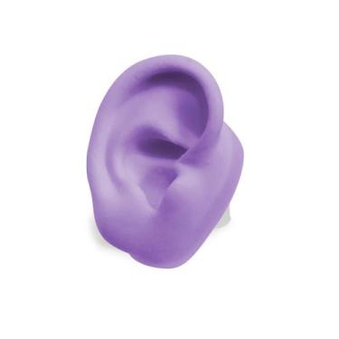Imagem de Expositor De Jóia Orelha De Silicone Roxa - Base Oval - J&F, Direito