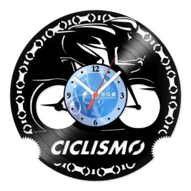 Imagem de Relógio De Parede Disco Vinil Esportes - Ciclismo Speed - VES-167 - Mo