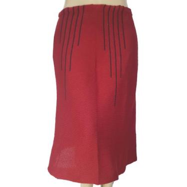 Imagem de Saia Feminina Tricot Jacq - Katlen Tricot, Vermelho, Único