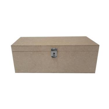 Imagem de Caixa Retangular para Mini Chandon com Dobradiça e Fecho 25x10x9 Kit 1